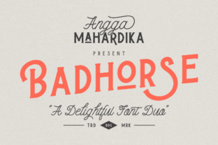 Badhorse: Unleashing Design Versatility with a Modern Font Duo