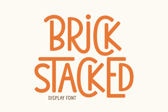 Brick Stacked: A Playful Font for Creative Impact