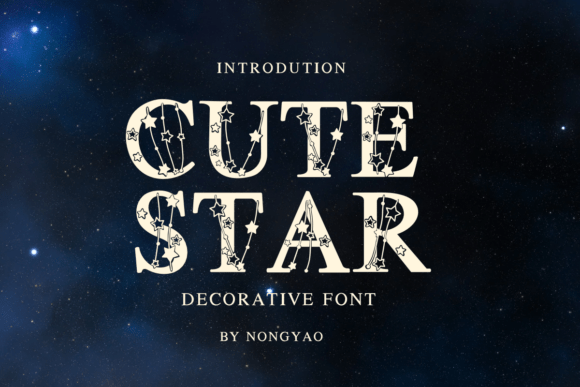 Cute Star: A Decorative Font for Charming Design Projects