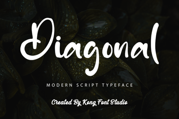 Diagonal: A Modern Handwritten Script Font for Creative Projects