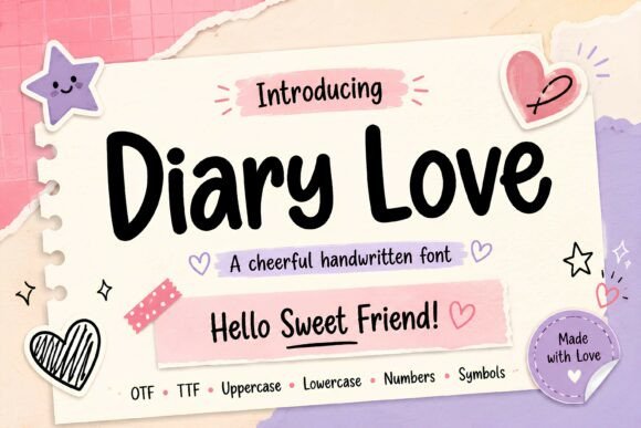 Diary Love: A Font That Feels Like a Friendly Note