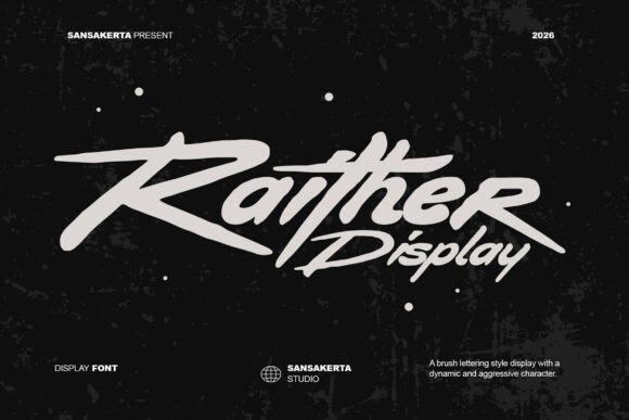 Evaluating Raither Display: A Bold Brush Font for High-Impact Design