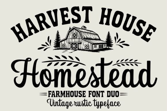 Homestead and The Farmhouse Font Bundle: A Rustic Designer's Toolkit