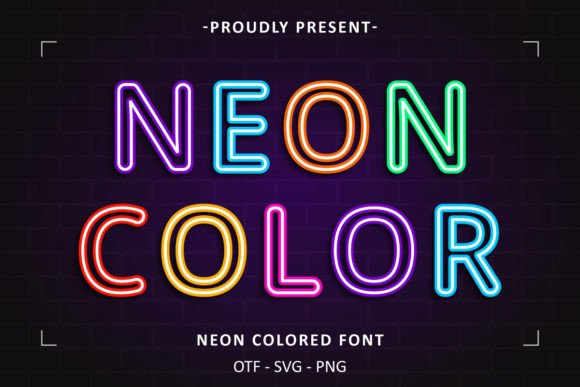 Neon Colored Font: Capturing the Electric Glow of the City