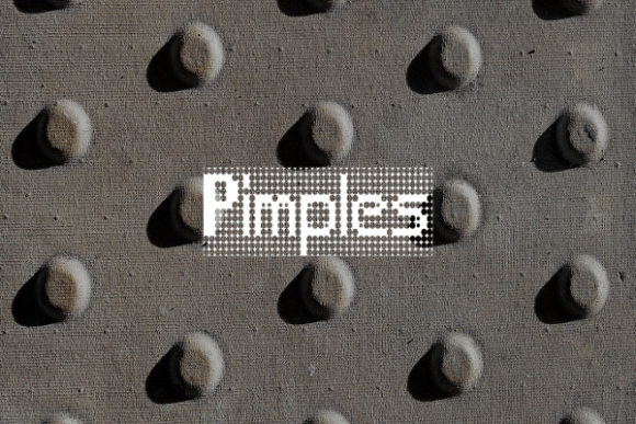 Pimples Font: A Bold, Pixel-Perfect Design Choice