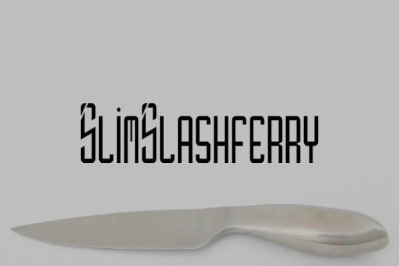 Slim Slashferry: The Elegant Display Font for Impactful Designs