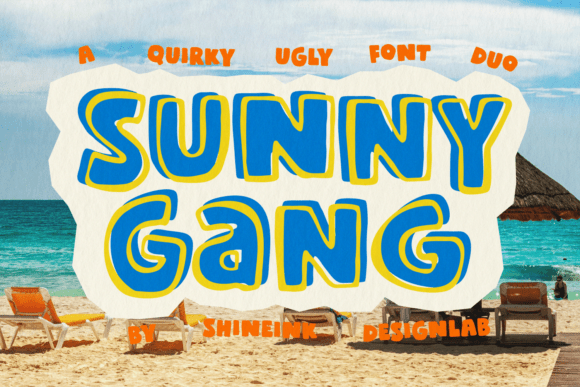 Sunny Gang: The Ugly Font Duo That Brings Bold Personality to Your Designs