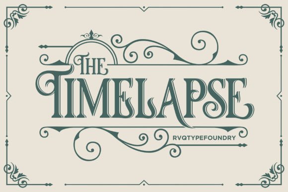 Timelapse Font: Bold Blackletter for Impactful Designs